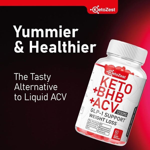 Добавка премиум-класса ускорения метаболических процессов KetoZest Keto ACV BHB GLP-1 Gummies 60 таблеток 4384307969 фото