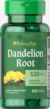 Спеціальний продукт Puritan's Pride Dandelion Root 520 mg 100 капсул (4384301529) 1060001350 фото