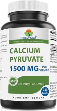 Домішка преміумкласу піруват кальцію Brieofood Calcium Pyruvate 1500mg 240 капсул 2635455160 фото