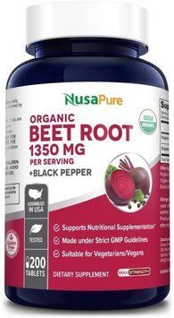 Экстракт корня свеклы премиум-класса NusaPure Beet Root 1350 mg 200 капсул 4384306803 фото