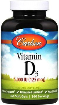 Вітаміни Carlson Labs Vitamin D3 5000 IU 360 капсул (4384303015) 1437160220 фото