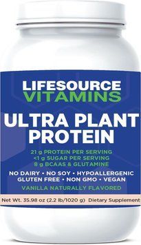 Домішка преміумкласу веганський рослинний білок LifeSource Vitamins Ultra Plant Protein 1020 г 2852455126 фото