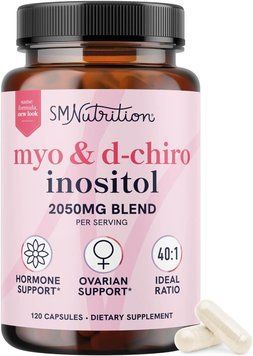 Домішка преміумкласу інозитол SMNutrition Myo-Inositol & D-Chiro Inositol 120 капсул 43819538139 фото
