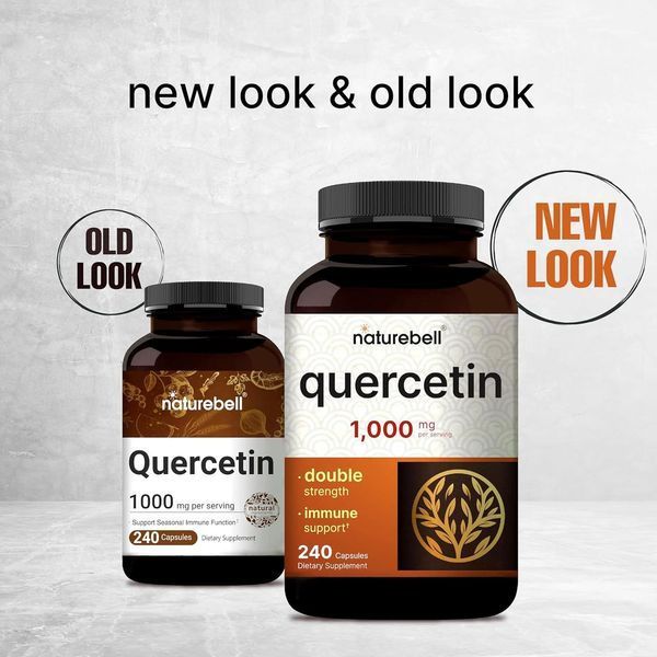 Добавка премиум-класса для иммунной поддержки NatureBell Quercetin 1000mg 240 капсул 4384307261 фото