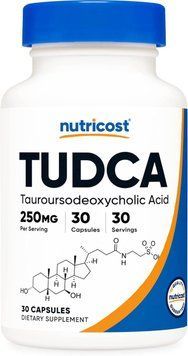Тауроурсодезоксихолевая кислота премиум-класса Nutricost TUDCA 30 капсул 4384305818 фото
