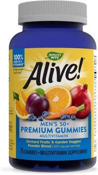 Nature's Way Alive Men's 50+ Premium Gummy 75 таблеток (4384304185) 1589283480 фото