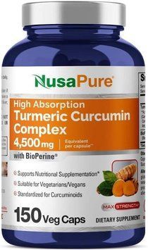 Комплекс із куркуміною і куркумою преміумкласу NusaPure Curcumin Complex 4,500mg 150 капсул 2279500291 фото