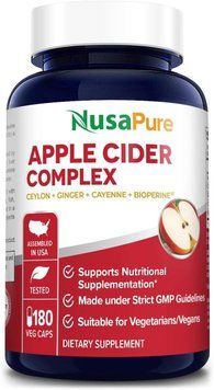 Комплекс яблочного уксуса премиум-класса NusaPure Apple Cider Complex 180 капсул 4384306805 фото
