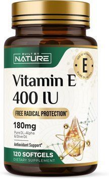 Добавка премиум-класса витамин Е Built by Nature Vitamin E 400 IU 120 капсул 2861593088 фото