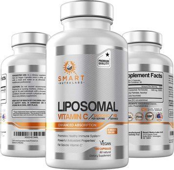 Ліпосомальний вітамін C преміумкласу Smart Nutra Labs Liposomal Vitamin C 1400mg 180 капсул 2433754306 фото