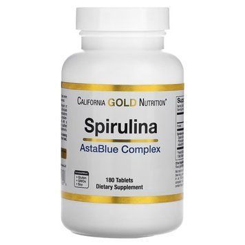 California Gold Nutrition Spirulina AstaBlue Complex 180 таблеток 1862726699 фото