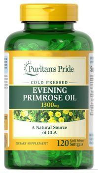 Спеціальний продукт Puritan's Pride Evening Primrose Oil 1300 mg with GLA 120 капсул (4384301533) 1060001354 фото