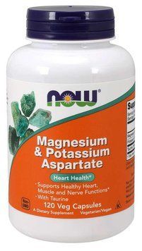 Вітаміни NOW Magnesium & Potassium Aspartate Veg Capsules 120 капсул (4384302315) 1437159410 фото