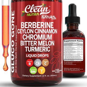 Домішка преміумкласу для поліпшення загального самопочуття Clean Nutraceuticals Berberine with Ceylon Cinnamon Supplement Liquid 2552432001 фото