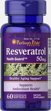 Специальный продукт Puritan's Pride Resveratrol 50 mg 60 капсул (4384302666) 1437159831 фото
