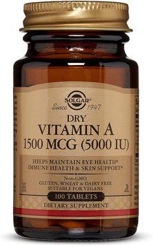 Витамины Solgar Dry Vitamin A 100 таблеток (4384302816) 1437159981 фото
