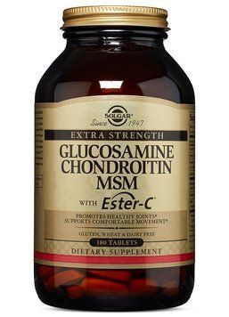 Хондропротектор Solgar Extra Strength Glucosamine Chondroitin MSM Ester-C 180 таблеток (4384302466) 1437159597 фото