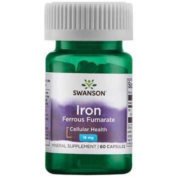 Витамины Swanson Iron Ferrous Fumarate 60 капсул (4384302516) 1437159647 фото