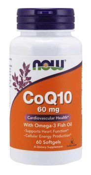 Вітаміни NOW CoQ10 60 mg Omega 3 Fish Oils Softgels 60 капсул (4384302681) 1437159846 фото