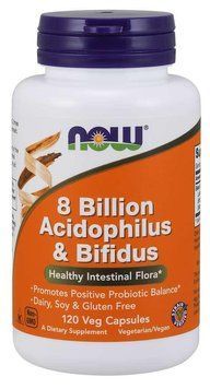 Спеціальний продукт NOW 8 Billion Acidophilus & Bifidus Veg Capsules 120 капсул (4384302581) 1437159712 фото