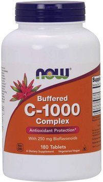 Витамины NOW Vitamin C-1000 Complex, Buffered Tablets 180 таблеток (4384302531) 1437159662 фото