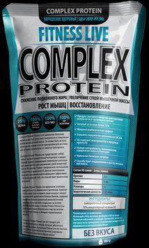 Протеїн Fitness Live Complex Protein 900 г Ваніль (5502945723469) 5502945723469 фото