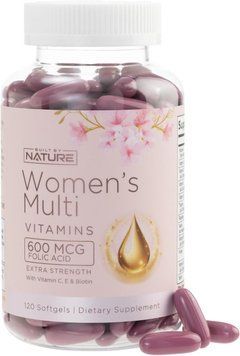 Добавка премиум-класса поддержка здоровья и иммунитета Built by Nature Women's Complete Daily Multivitamin 120 капсул 2855995084 фото