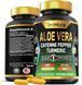 Добавка премиум-класса комплексное укрепление общего здоровья Tenmido Aloe Vera Turmeric Cayenne Pepper 90 капсул 4384307483 фото 1