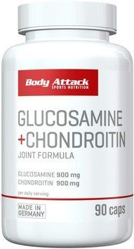 Хондропротектор Body Attack Glucosamine plus chondoritin 90 капсул (4384303686) 1462410070 фото