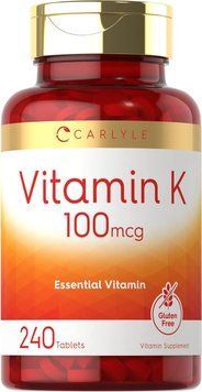 Домішка преміумкласу вітамін K Carlyle Vitamin K 100 mcg 240 таблеток 2809686615 фото