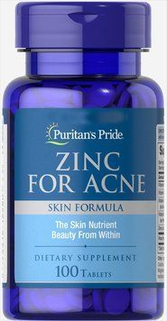 Витамины Puritan's Pride Zinc for Acne 100 таблеток (4384301704) 1060003042 фото