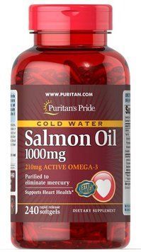 Вітаміни Puritan's Pride Omega-3 Salmon Oil 1000 mg 240 капсул (4384301477) 1060001300 фото