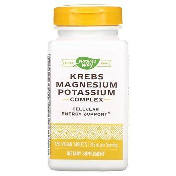 Комплекс магнію та калію Nature's Way Krebs Magnesium Potassium Complex 120 таблеток 2058332080 фото