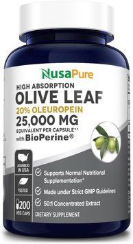 Екстракт оливкового листя преміумкласу NusaPure Olive Leaf Extract 200 капсул 2268031455 фото