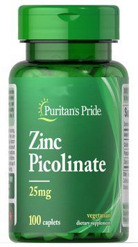 Витамины Puritan's Pride Zinc Picolinate 25 mg 100 таблеток (4384301705) 1060003043 фото