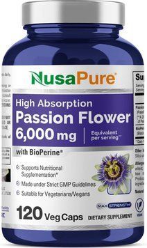 Квітка страстобарвна преміумкласу NusaPure Passion Flower 120 капсул 2295155675 фото