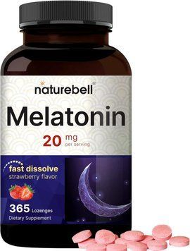 Мелатонин премиум-класса способствующий спокойному сну NatureBell Melatonin 20mg 365 капсул 4384307319 фото