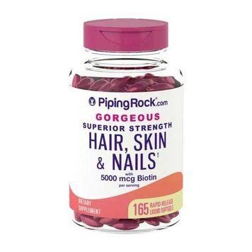Витамины Piping Rock Hair, Skin & Nails infused with Moroccan Argan Oil 165 капсул (4384301754) 4384301754 фото