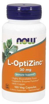 Витамины NOW L-OptiZinc 30 mg Veg Capsules 100 капсул (4384301355) 1437158784 фото