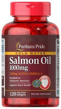 Витамины Puritan's Pride Omega-3 Salmon Oil 1000 mg 120 капсул (4384301476) 4384301476 фото