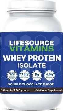 Домішка преміумкласу ізолят сироваткового протеїну LifESource Vitamins Protein Isolate 1360 г 4383252619 фото