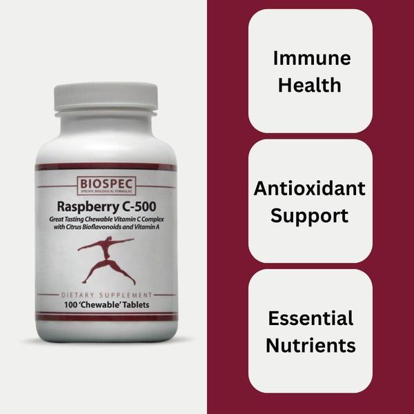 Добавка премиум-класса поддержка иммунитета Biospec Nutritionals Raspberry C-500 100 таблеток 2911064231 фото