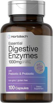Добавка премиум-класса пищеварительные ферменты Horb&auml;ach Essential Digestive Enzymes 100 капсул 4384307523 фото