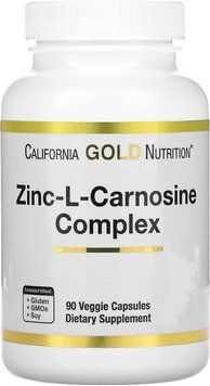 California Gold Nutrition Zinc-L-Carnosine Complex 90 капсул (4384304835) 1862725907 фото