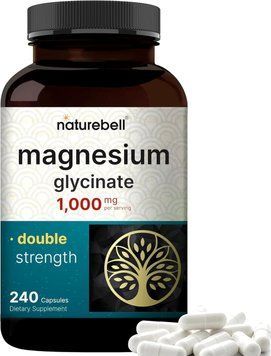 Глицината магния премиум-класса NatureBell Magnesium Glycinate Double-Strength 240 капсул 2405207016 фото