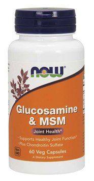 Хондропротектор NOW Glucosamine & MSM Veg Capsules 60 капсул (4384302322) 1437159418 фото