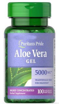 Спеціальний продукт Puritan's Pride Aloe Vera Extract 5000 mg 100 капсул (4384301426) 1060001250 фото