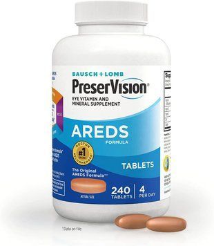 Bausch+Lomb PreserVision AREDS Eye Vitamin & Mineral 240 таблеток (4384304731) 1862725806 фото