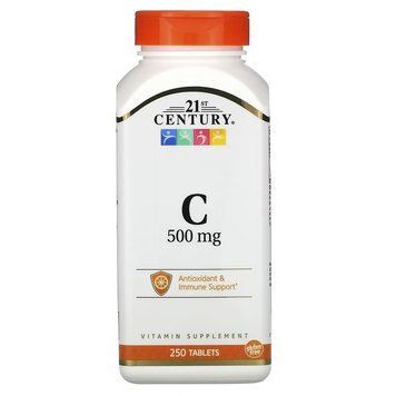 Вітаміни 21st Century Vitamin C 500 mg 250 таблеток (4384304996) 1862726338 фото
