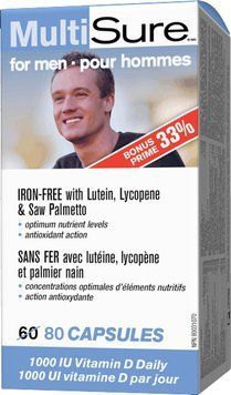 Витамины Webber Naturals MultiSure for men 80 капсул (4384302984) 4384302984 фото